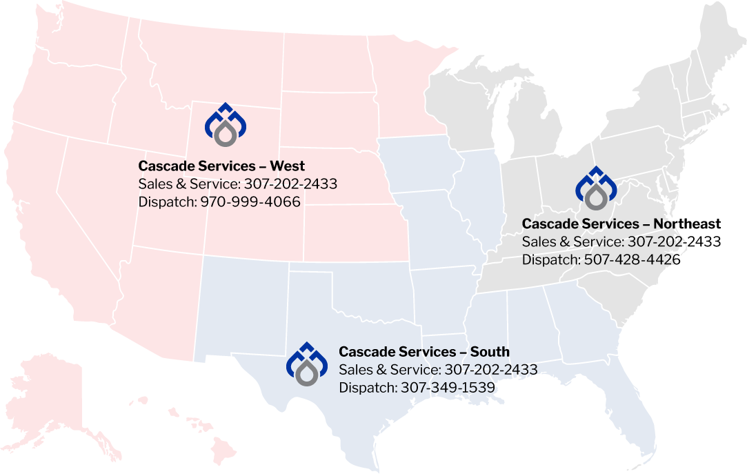 Cascade-Map-Light-Locations Cascade Services – Service Area Map